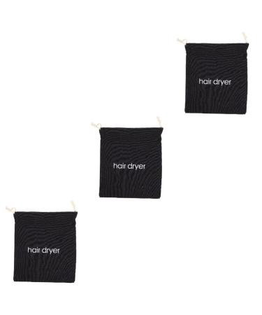 Gogogmee 3pcs Hair Dryer Storage Bag Pouches Hairdryer Storage Bag for Bathroom Travel Bag Kit Sack Fabric