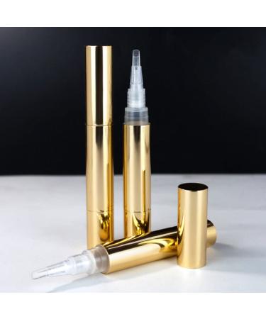 Minkissy 4-Piece Cosmetic Bottle Brush Tip Set - Empty Gel Nail Polish and Oil Pencil Containers with Aluminum Tube for Cosmetics & Airspace Monitoring - Buy Online on SooperMarket.com