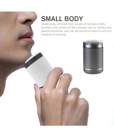 USB Charging Mini Portable Travel Shaver & Beard Trimmer - Grey Black | Compact Hair Clipper for Men - Buy Online on SooperMarket.com