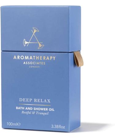Aromatherapy Associates Deep Relax Bath and Shower Oil - Restorative Sleep Aid with Vetivert, Chamomile, and Sandalwood Essential Oils (1.86 fl oz) - Buy Online on SooperMarket.com