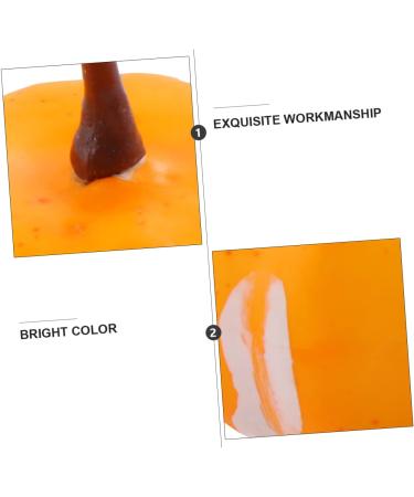 HOMSFOU 20pcs Simulated Mini Pumpkin Halloween Pumpkin Decoration Simulation Small Pumpkin Simulation Pumpkin Fake Pumpkin Accessories Foam Yellow 2.2X3.4CM - Buy Online on SooperMarket.com