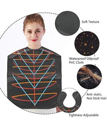 Professional Waterproof Hair Capes for Salon & Barber Use - Anti-Static Dyeing & Cutting Black Cape - Buy Online on SooperMarket.com