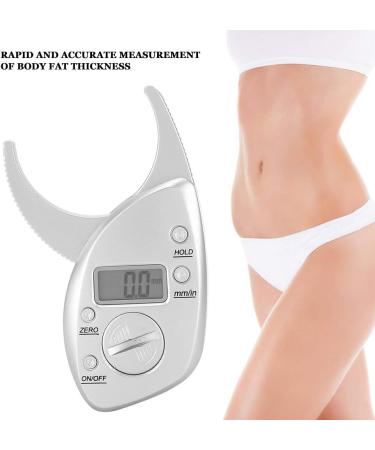 Body Fat Caliper Portable Skin Fat Caliper Tester Digital Display High Accuracy Battery Powered Body Fat Measurement Accurately Measuring Body Fat for Men and Women - Buy Online on SooperMarket.com