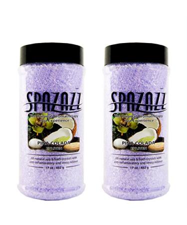 Spazazz Aromatherapy Spa and Bath Crystals- Set The Mood (Pina Colada - 2pk)