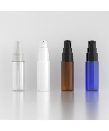 ZEOABSY 12 Pieces 20 ml White Lotion Bottles with BlackÂ Pump 20ml Empty PET Plastic Lotion Pump Bottle Cosmetic Gel Travel Container for Cosmetic Make up Cleaning + 2 x Funnel White 20ml - Buy Online on SooperMarket.com