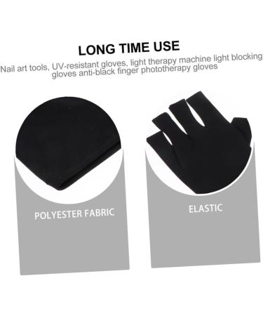FOMIYES 2 Pairs Nail Gloves Fingerless Driving Gloves Manicure Gloves Gloves for Gel Nails Sun Gloves Womens Gloves Gloves Dryer Polyester Women's - Buy Online on SooperMarket.com