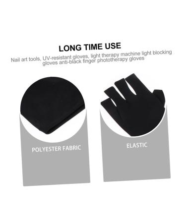 FOMIYES 3 Pairs Nail Gloves Gel Manicure Gloves Nail Sun Protector Gloves Gloves Fingerless Driving Gloves Gloves for Gel Manicure Miss Polyester Skin Care Fingers - Buy Online on SooperMarket.com