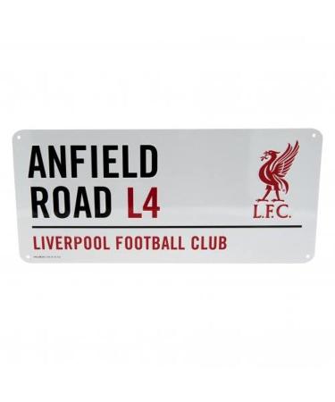 Liverpool Official Anfield Road L4 Metal Street Sign Multi-Colour