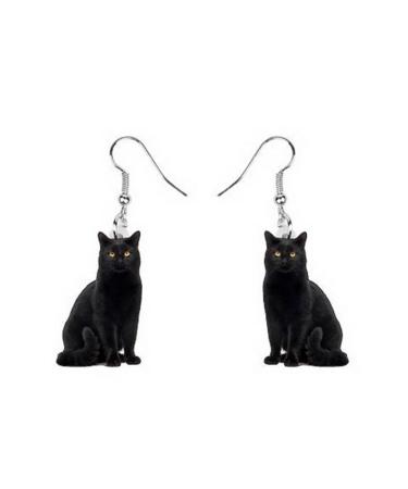 Feyley earrings earrings for women animal earrings acrylic cute funny duck mouse cat labrador dog earrings fashion jewelry ornament style 11