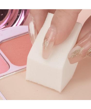 Housoutil 50 Makeup Sponges - Curve Blending Applicators for Foundation | Synthetic Latex White Beauty Tools - Perfect for Flawless Application - Buy Online on SooperMarket.com