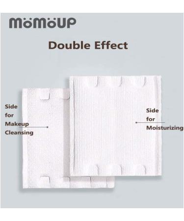 Momoup Organic Cotton Sheets 200 Pieces/Bag 100% Organic Unbleached (2# Double Effect Makeup Pads - 3 Bags) - Buy Online on SooperMarket.com