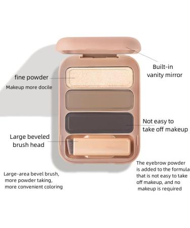 Lovelycat 3 color eyebrow powder waterproof long-lasting eyebrow powder Multi color eyebrow powder close to hair color Professional eyebrow powder (2PC) - Buy Online on SooperMarket.com