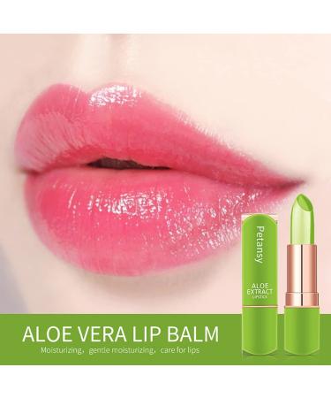 Petansy Aloe Vera Jelly Lipstick - Long Lasting Moisturizing Lip Balm - Color Changing Lip Care - Buy Online on SooperMarket.com