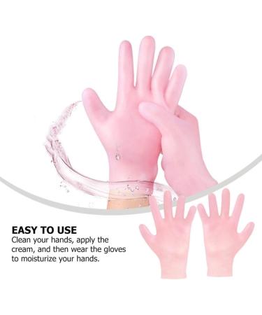 Healeved 2 Pairs Whitening Moisturizing Gloves Moisturizing Gel Gloves Healing Gloves for Dry Cracked Anti-Dry Gloves Moisturizing Hand Gloves Sokcs Pink Miss Sock Sun Protection Sebs - Buy Online on SooperMarket.com