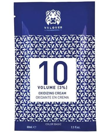 Valquer Oxygenated Stabilized Cream 10 Volume (3%) - Permanent Hair Colour - Professional Hairdressing Use - Vegan Emulation - 500ml - Buy Online on SooperMarket.com