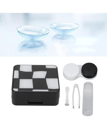 Portable Mini Contact Lens Box | Color Contact Storage Container for Travel & Office (Black & White) - Shop Now! - Buy Online on SooperMarket.com