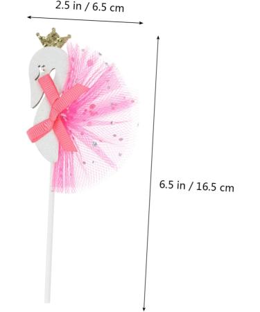 ibasenice Christmas Decor 6pcs Cake Toppers Food Decor De Bautizo Para Ni o Cake Decorations Wedding Party Christmas Food Picks Sticks Holidays Cupcake Picks Animal Gauze Skirt Beautiful - Buy Online on SooperMarket.com