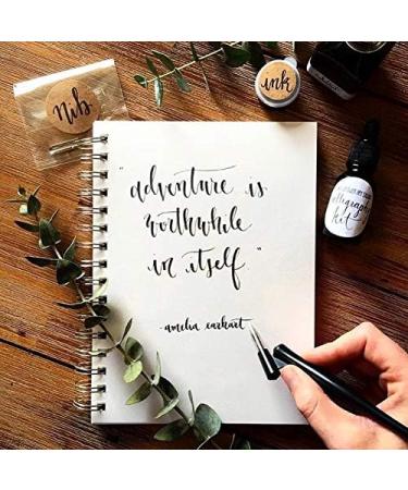 Calligraphy Starter Kit - Beginner Modern Calligraphy Set with Oblique Pen and Nib - Buy Online on SooperMarket.com