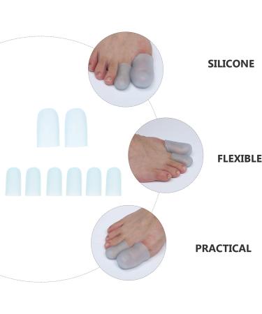 8 Pairs of Silicone Toe Spreaders for Calluses and Corns - Breathable and Stretchy Toe Sleeves for Pain Relief - 5.6x2cm - Buy Online on SooperMarket.com