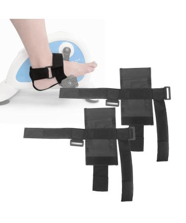 Under Desk Bike Pedal Straps - Bicycle Foot Fixed Brace for Elderly & Disabled Stroke Patient Leg Training, 2 PCS