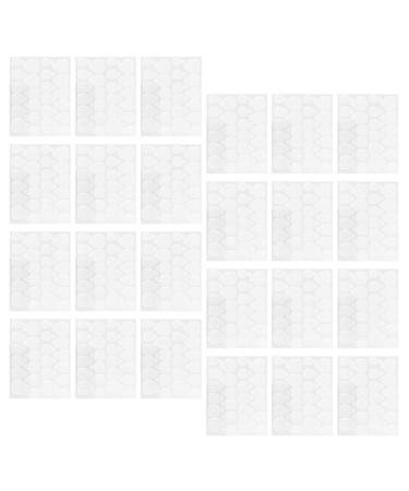 FOMIYES 40 Sheets Nail Jelly Glue Nail Double-sided Glue Nail Tip Fixing Stickers Fake Nail Sticky Glue Nail Glue Stickers Nail Art Supplies Nails Silica Gel Invisible Adhesive