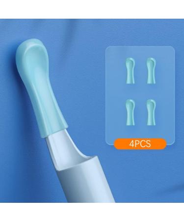 Ear Cleaner Replacement Tips 4 Pieces Waterproof Silicone Ear Spoon for Ear Wax Removal Endoscope Original Ear Cleaner Tips Set - Buy Online on SooperMarket.com