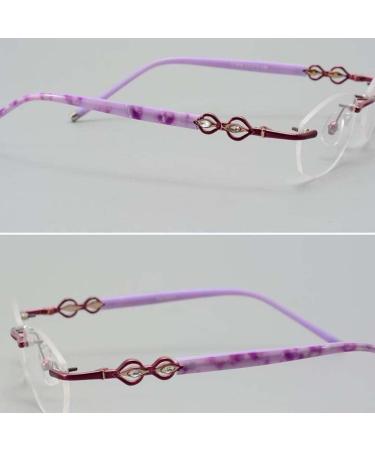 Ranara Replacement Glasses End Tips | Purple Spare Parts & Temples for Borderless 1-Hole Glasses - 1 Pair - Buy Online on SooperMarket.com