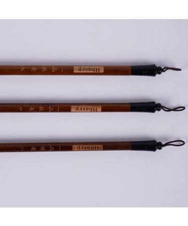 Hbasyp Chinese Traditional Calligraphy Brush Set - Wolf Hair/Sumi Drawing/Painting Set - Small Brown Box - Buy Online on SooperMarket.com
