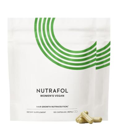 Nutrafol Women's Vegan Hair Growth Supplements Plant-based Ages 18-44 Clinically Tested for Visibly Thicker Stronger Hair in 3-6 Months Dermatologist Recommended - 2 Month Supply 2 Pouches