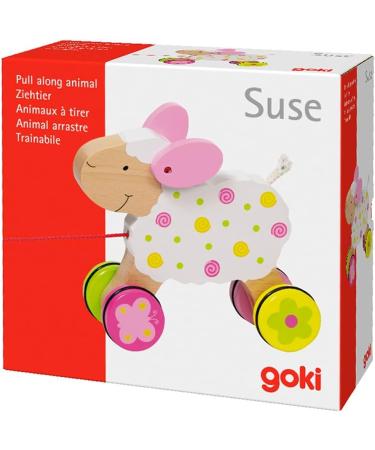 Goki 54932 Pull-Along Sheep Suse - Susibelle Collection | Eco-Friendly Toy for Kids | International Shipping Available - Buy Online on SooperMarket.com