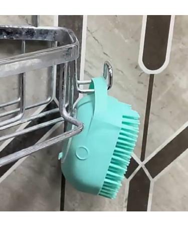 Silicone Massage Bath Brush - Blue | Exfoliating Body Scrubber - Buy Online on SooperMarket.com