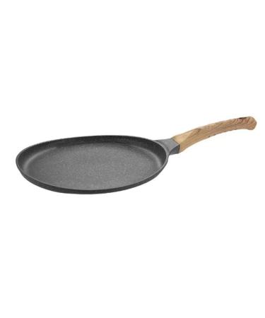 DELURA Saucepan Griddles Grill Frying Pan Saucepan for Eggs Omelet Steak Shallow Mouth Durable Pans Kitchen Cooking Utensil Wok 24cm