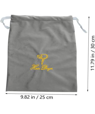 HAPINARY Travel Drawstring Bag Hair Tool Travel Bag Grey Fabric Bag for Hair Dryer - Buy Online on SooperMarket.com