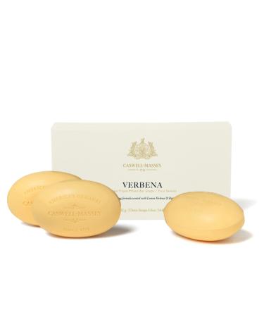 Caswell-Massey Triple Milled Verbena Three-Soap Gift Set Moisturizing & Scented Bath Soap For Men & Women Made In The USA 5.8 Oz (3 Bars) Centuries Verbena 5.8 Ounce (Pack of 3)