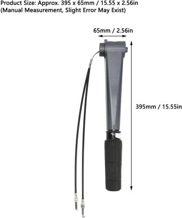 SUNGOOYUE Outboard Steering Tiller Set | 2 Stroke 25-30HP Boat | Nonslip Handle | Waterproof Mount - Buy Online on SooperMarket.com