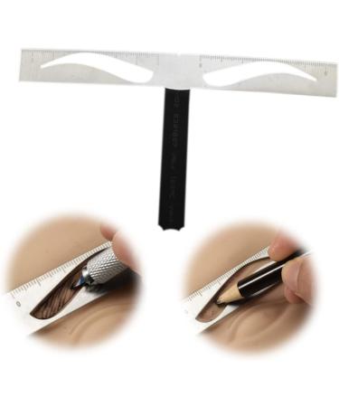 Gogogmee 1pc Eyebrow Tools Eyebrow Shapes Stencil Brow Stencils Template Positioning Ruler Stainless Steel Size 1 As Shown - Buy Online on SooperMarket.com
