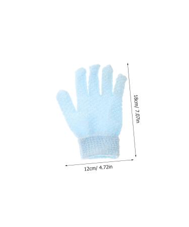Housoutil Exfoliating Scrub Gloves Set - 2 Pairs Body & Face Scrubbing Mitts for Dead Skin Removal - Loofah Shower Wash Gloves - Thicken Polyester for Ultimate Cleanliness - Buy Online on SooperMarket.com