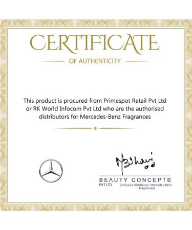 Mercedes Benz Le Parfum Perfume for Men EDP Spray 4.0oz 120ml in Leather Case - Buy Online on SooperMarket.com