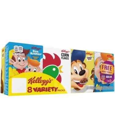 Cereal Bundle Consisting of Kellogg's 8 Variety Packs 196g (2 Pack) - Buy Online on SooperMarket.com