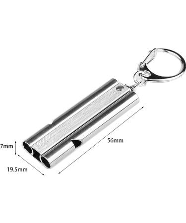 Wanyi Emergency Whistle Signal Pipe - 150DB Loud Trill Whistles (2 Pack) for Coaching Referee & Sports | Durable Stainless Steel Keychain - Buy Online on SooperMarket.com
