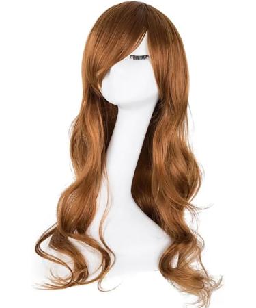 YEESHEDO Women's 28 Ginger Cosplay Wig | Long Wavy Curly Auburn Hair | Heat Resistant Synthetic Wig for Ladies - Perfect for Party, Anime, Halloween Costume - Buy Online on SooperMarket.com