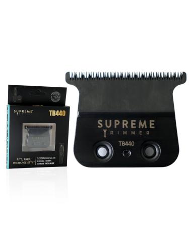 Supreme Trimmer Replacement Standard Tooth T-Blade TB440 | 0 Gap Adjustable DLC Coated Stainless Steel Trimmer Blade for Recharge ST777
