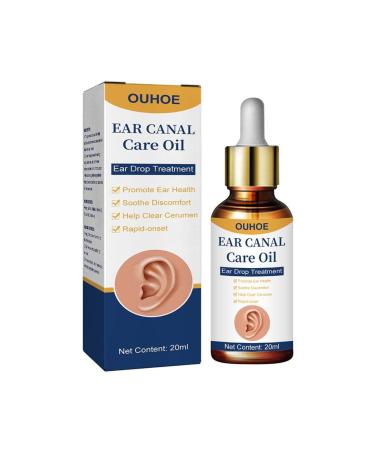 OUHOE Ear Ringing Relieving Drops Relieve Deafness Tinnitus Itching Earache Health Oil Tinnitus Hearing Treatment Care Ear Hard