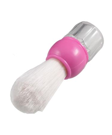 Ruilogod White 1.2" Diameter Plastic Bristle Shaving Brush Grooming