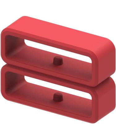 Garmin Forerunner 935/945 Fastener Rings - 6 Black+Red Silicone Security Loops for Replacement Band - Buy Online on SooperMarket.com