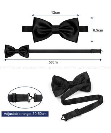 Aoowu Adjustable 2.5 cm Braces with Fly for Men & Women - Durable Black with 3 Metal Clips | Stylish & Functional - Buy Online on SooperMarket.com