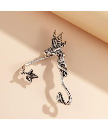 Wiwpar Silver Gothic Retro Demon Angel Fairy Ear Cuff - Halloween & Cosplay Jewelry for Women - Buy Online on SooperMarket.com