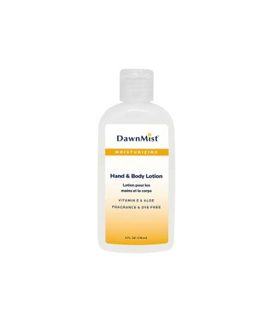 Dukal Dawn Mist Fragrance and Dye Free Hand and Body Lotion with Dispensing Cap 4 oz. Bottle (Pack of 96)