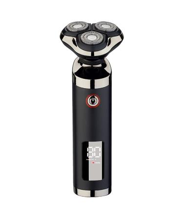 Head Shavers for Bald Men Digital Display Electric Shaver for Men Whole Body Washing Electric Razor Beard Knife USB Charging Mens Shavers Black