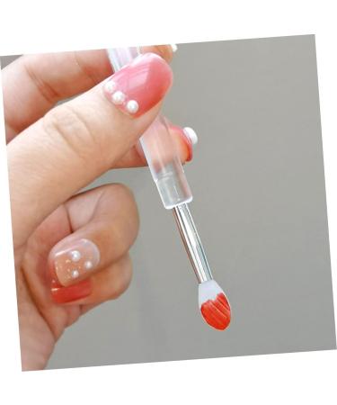 4pcs Silicone Lip Brush Set - Portable Lip Mask & Eyeshadow Makeup Tools for Effortless Lipstick & Lip Gloss Application - Buy Online on SooperMarket.com
